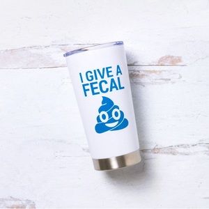 I Give a Fecal Poop Emoji Tumbler